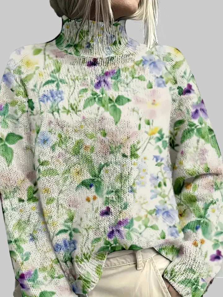 FLORENZA™ | Blooming Floral Knit Sweater