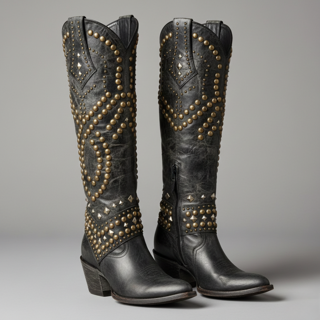 Kate | Western Knee-High Boots