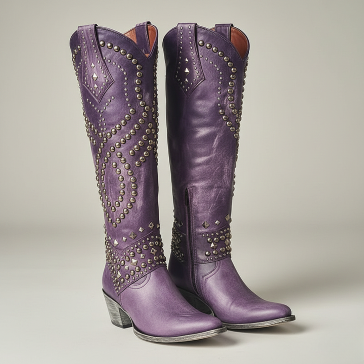 Kate | Western Knee-High Boots