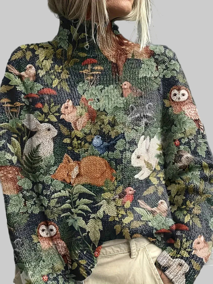 MINA™ | Forest-Inspired Knitted Sweater