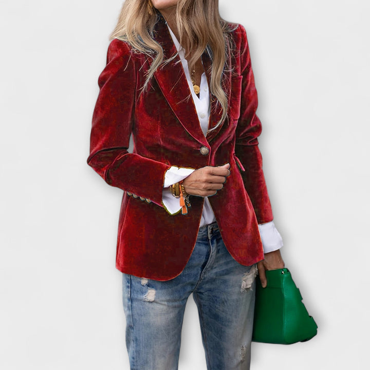 MELISSA | Elegant Velvet Blazer