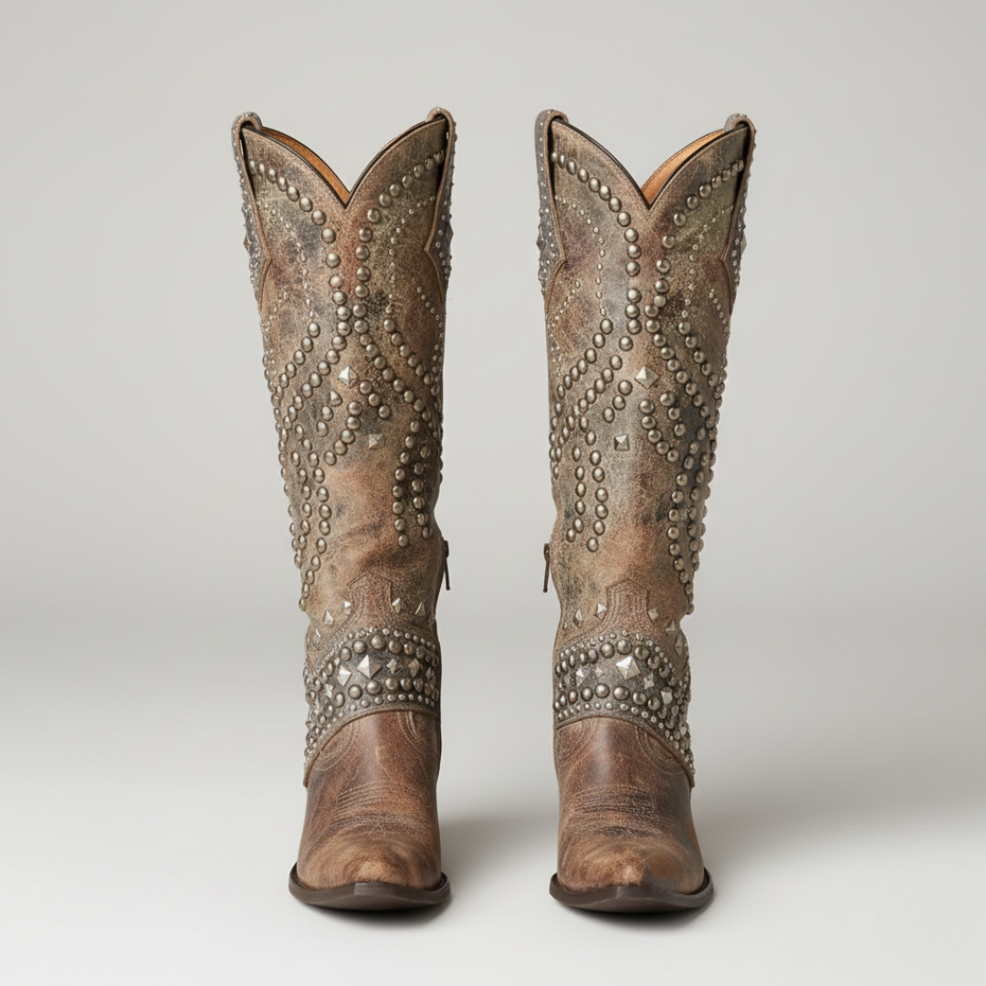 Kate | Western Knee-High Boots