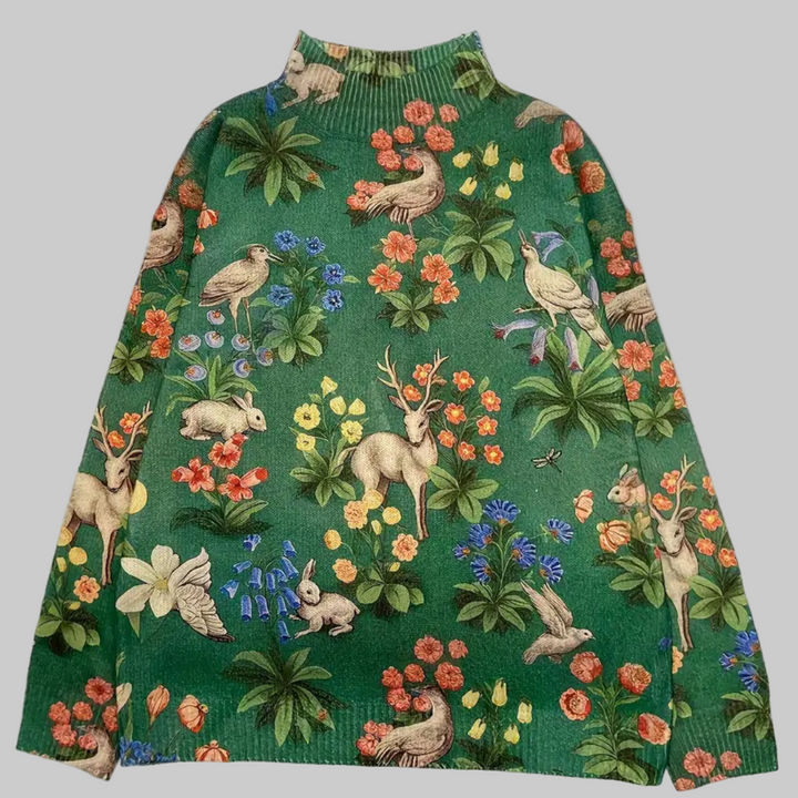 ALINA™ | Forest-Inspired Knitted Sweater