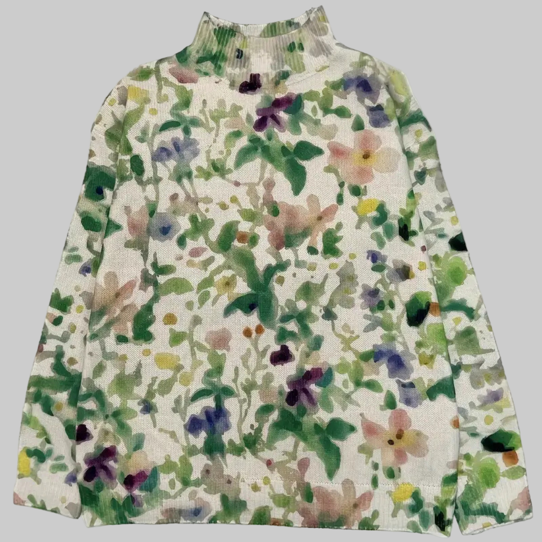 FLORENZA™ | Blooming Floral Knit Sweater