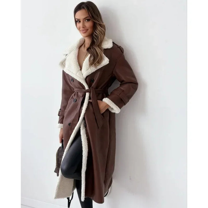 Elara | Teddy-Lined Trench Coat