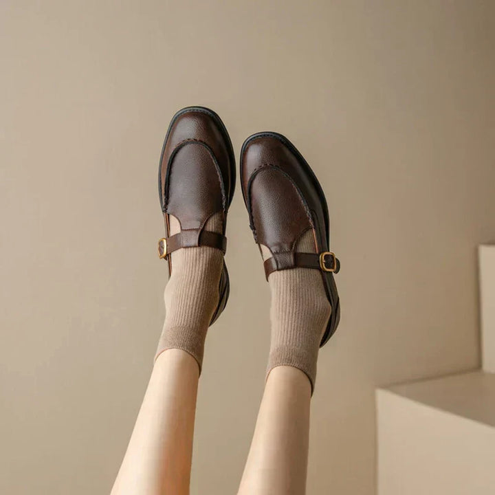 Nancy | Retro-Inspired Leather Shoes