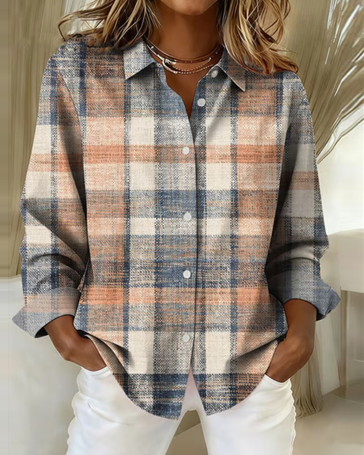 MaryAnne® | Vintage-style shirt with check pattern